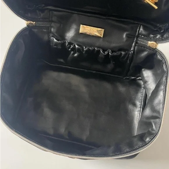 Valentino Black Canvas Vanity Bag with Gold Hardware - Picture 8 of 10